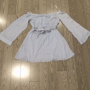 Baby blue off shoulder dress by essue 🍀🍀